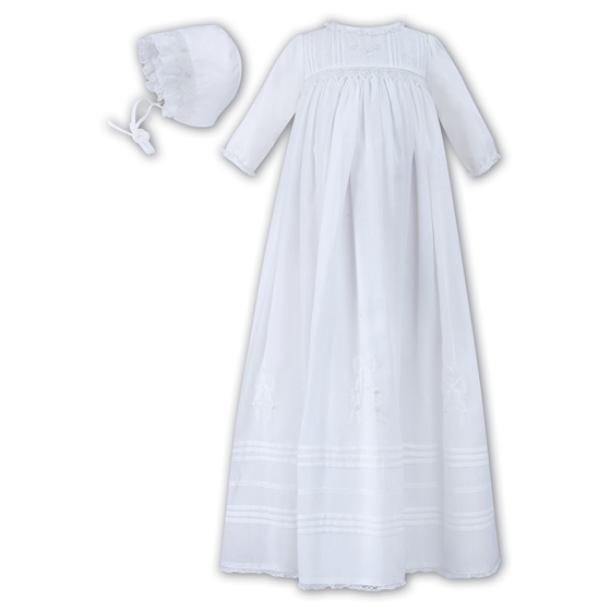 Sarah Louise Christening Gown & Bonnet - 1169
